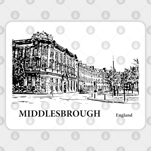 Middlesbrough England Sticker by Lakeric